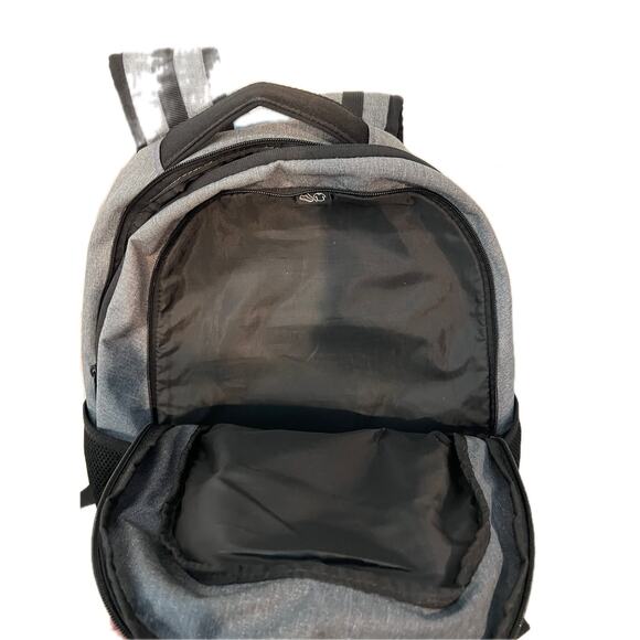 Under Armour Gray Black Hustle 6.0 Backpack - Picture 3 of 4